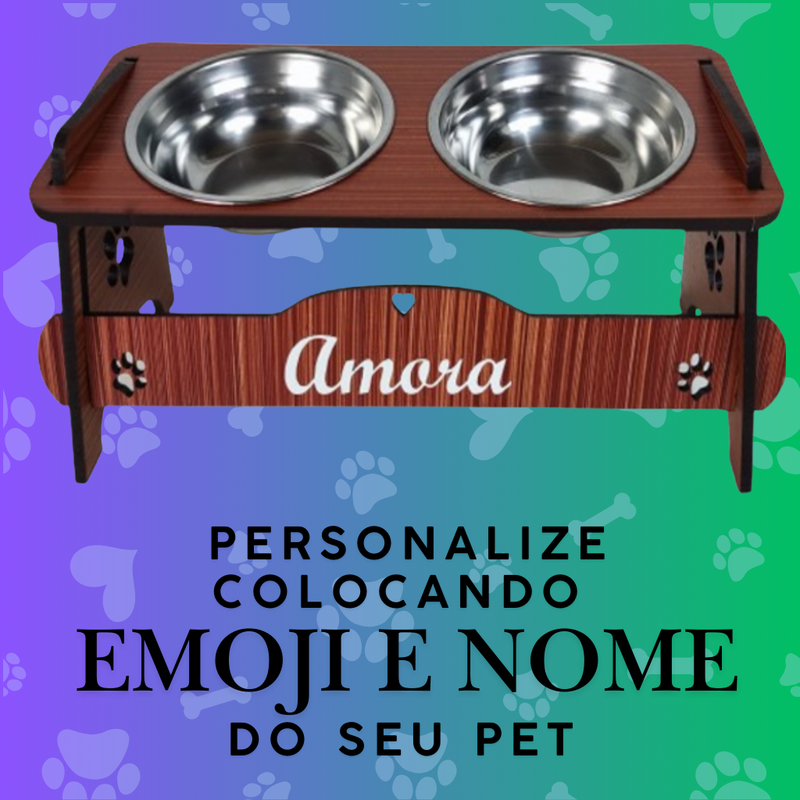 Comedouro Inteligente para Pets – Personalizável, Inclinável e com Tampas + BRINDES