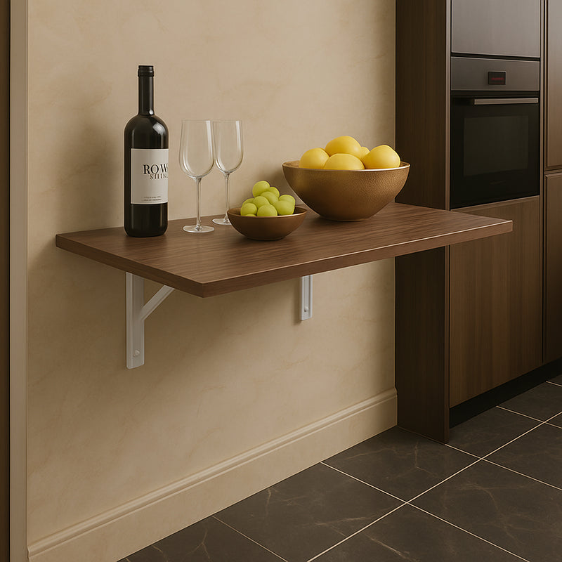 Oferta especial - Mesa Munique Liz Modelo Dobrável Retrátil de Parede, Borda Arredondada