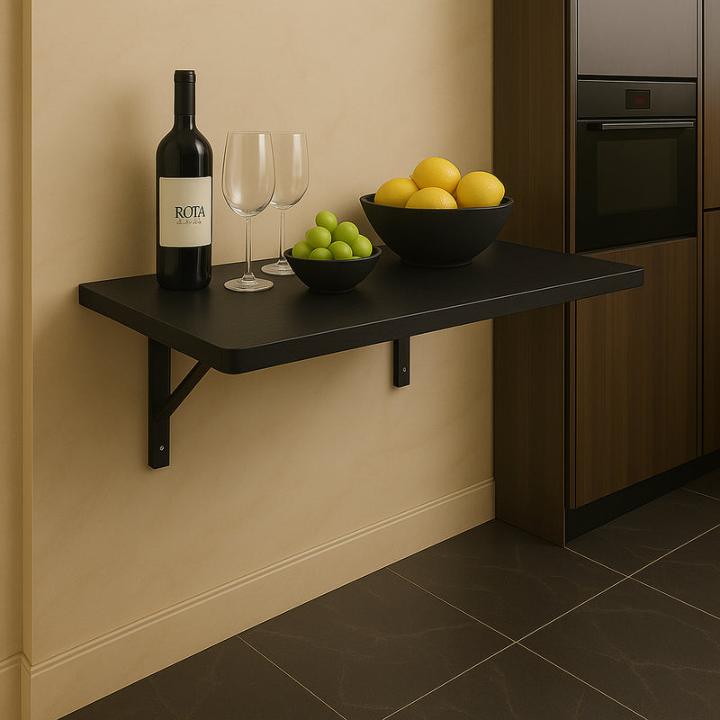 Oferta especial - Mesa Munique Liz Modelo Dobrável Retrátil de Parede, Borda Arredondada