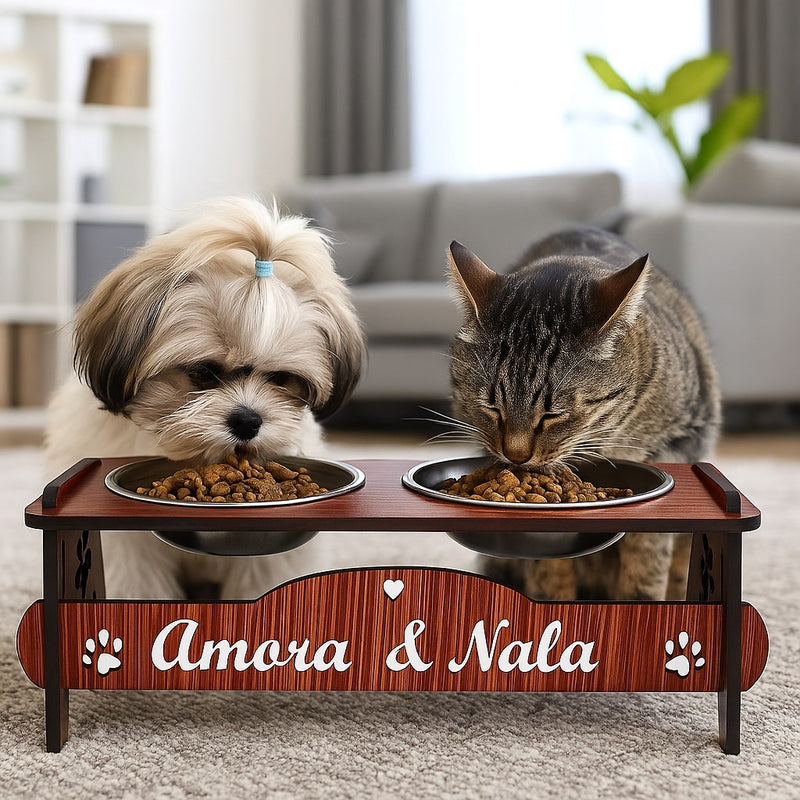 Comedouro Inteligente para Pets – Personalizável, Inclinável e com Tampas + BRINDES